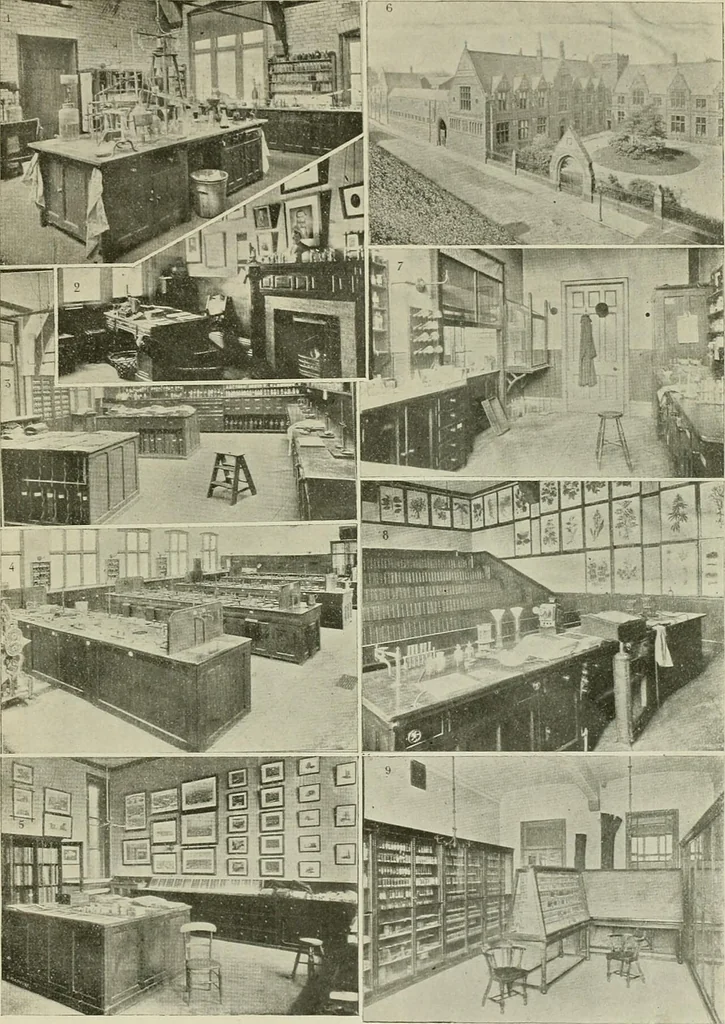 An illustration from Revue générale des mati`eres colorantes et des industries qui s'y rattachent, 1908, leaf 444