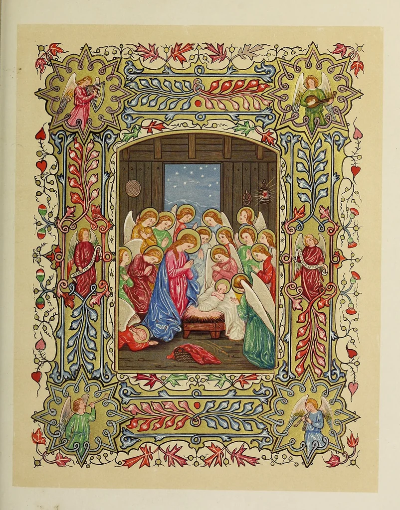 An illustration from A Christmas carol, 1873, leaf 40