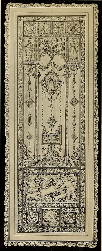 An illustration from Lace work in the field of decoration, 1900, leaf 9
