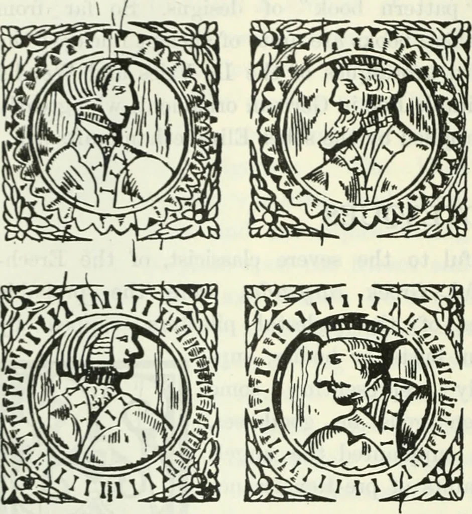 An illustration from The book of decorative furniture, its form, colour and history, 1910, leaf 131