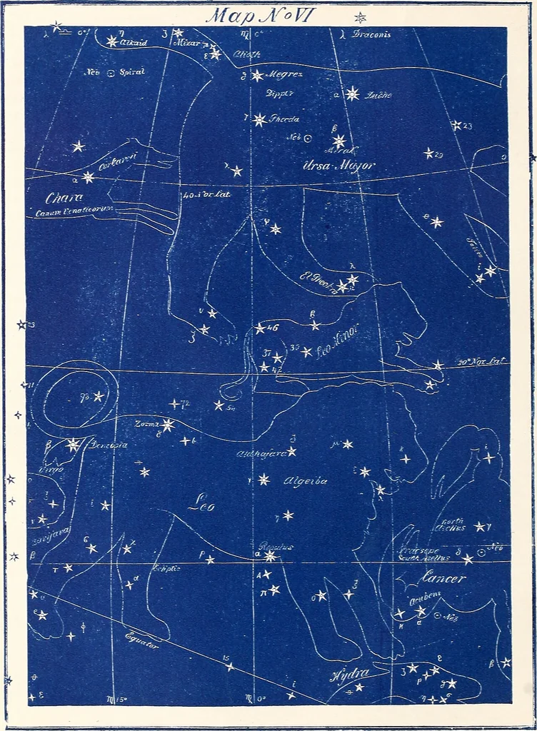 An illustration from Astronomy without a telescope:, 1869, leaf 45