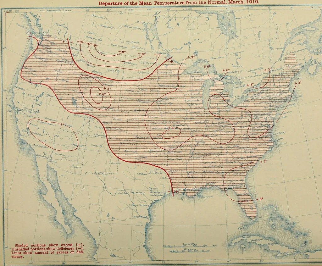 An illustration from Climatological data, Missouri, 1897, leaf 23