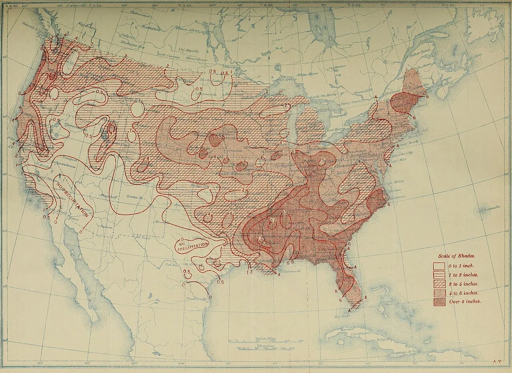 An illustration from Climatological data, Missouri, 1897, leaf 144
