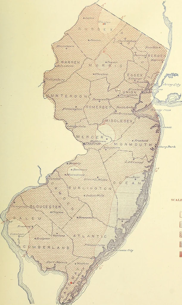 An illustration from Climatological data, New Jersey, 1897, leaf 328
