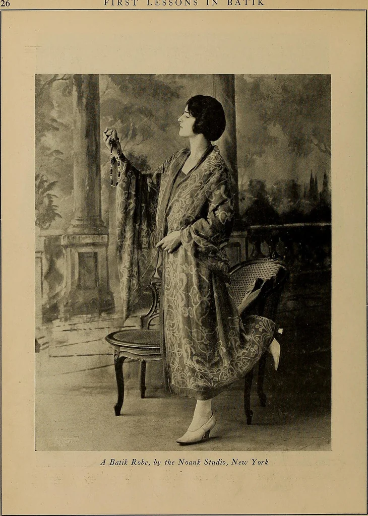 An illustration from First lessons in batik; a handbook in batik, tie-dyeing and all pattern dyeing, 1921, leaf 38