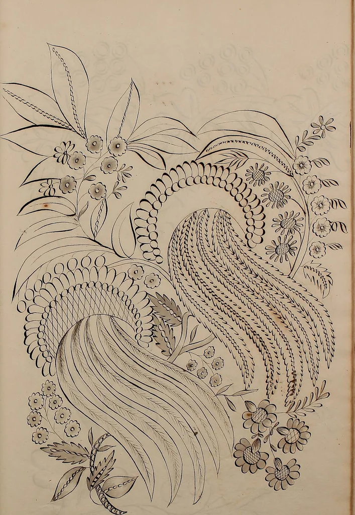 An illustration from (Embroidery designs, 1850, leaf 84
