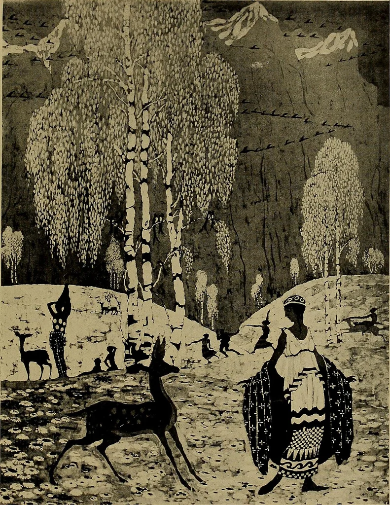 An illustration from First lessons in batik; a handbook in batik, tie-dyeing and all pattern dyeing, 1921, leaf 65