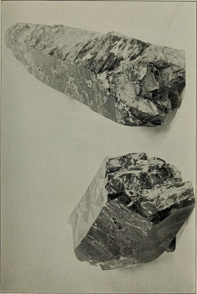 An illustration from A popular guide to minerals : with chapters on the Bement Collection of minerals in the American Museum of Natural History, and the development of mineralogy, 1912, leaf 82