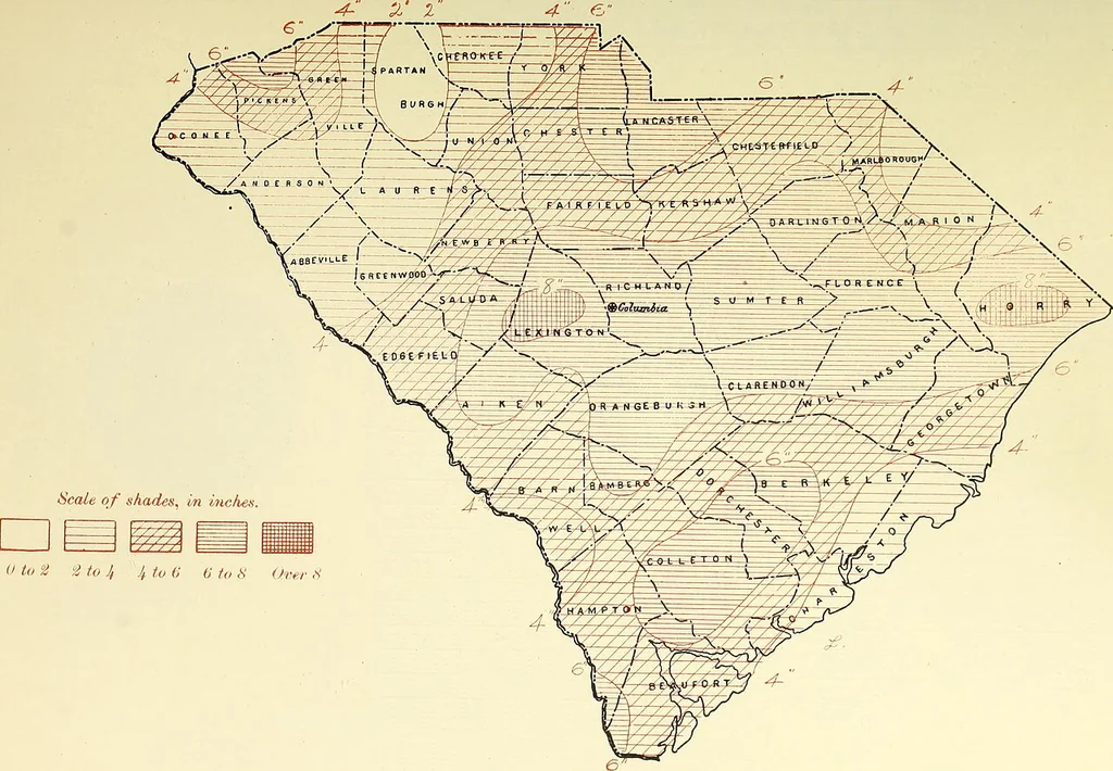 An illustration from Climatological data, South Carolina, 1898, leaf 236