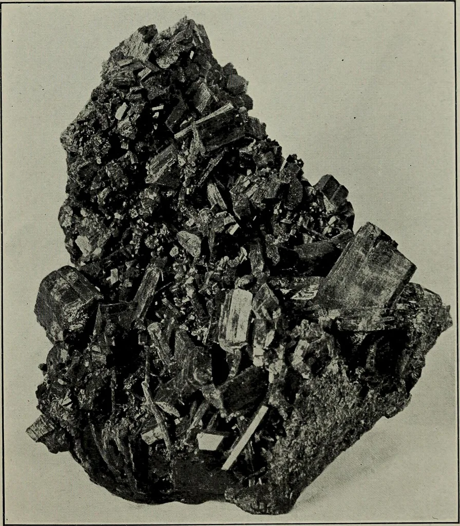 An illustration from A popular guide to minerals : with chapters on the Bement Collection of minerals in the American Museum of Natural History, and the development of mineralogy, 1912, leaf 296