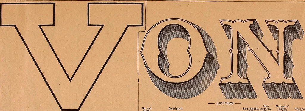 An illustration from Illustrated sample book & price list of Palm's patent transfer letters, ornaments & trade designs for signs, wagons, cars, machines, etc., 1901, leaf 17