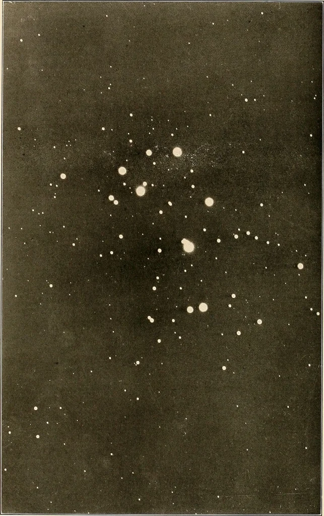 An illustration from A beginner's star-book; an easy guide to the stars and to the astronomical uses of the opera-glass, the field-glass and the telescope, 1912, leaf 31
