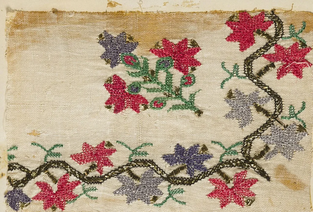 An illustration from (Embroidery sample book), 1800, leaf 22