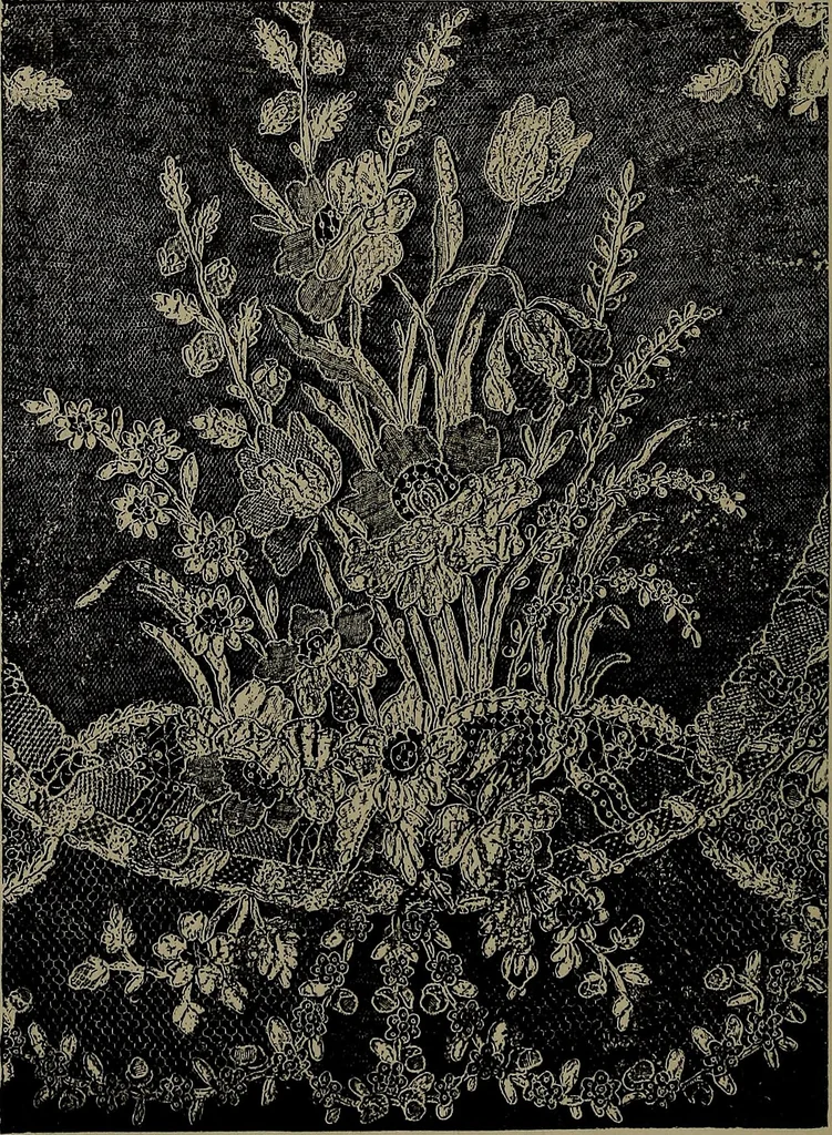 An illustration from Embroidery and lace: their manufacture and history from the remotest antiquity to the present day. A handbook for amateurs, collectors and general readers, 1888, leaf 249