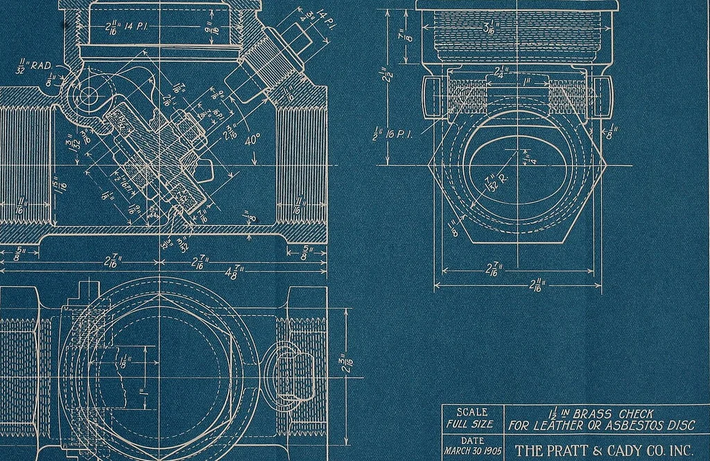 An illustration from Blueprint reading; a practical manual of instruction in blueprint reading through the analysis of typical plates with reference to mechanical drawing conventions and methods, the laws of projection, etc, 1919, leaf 128