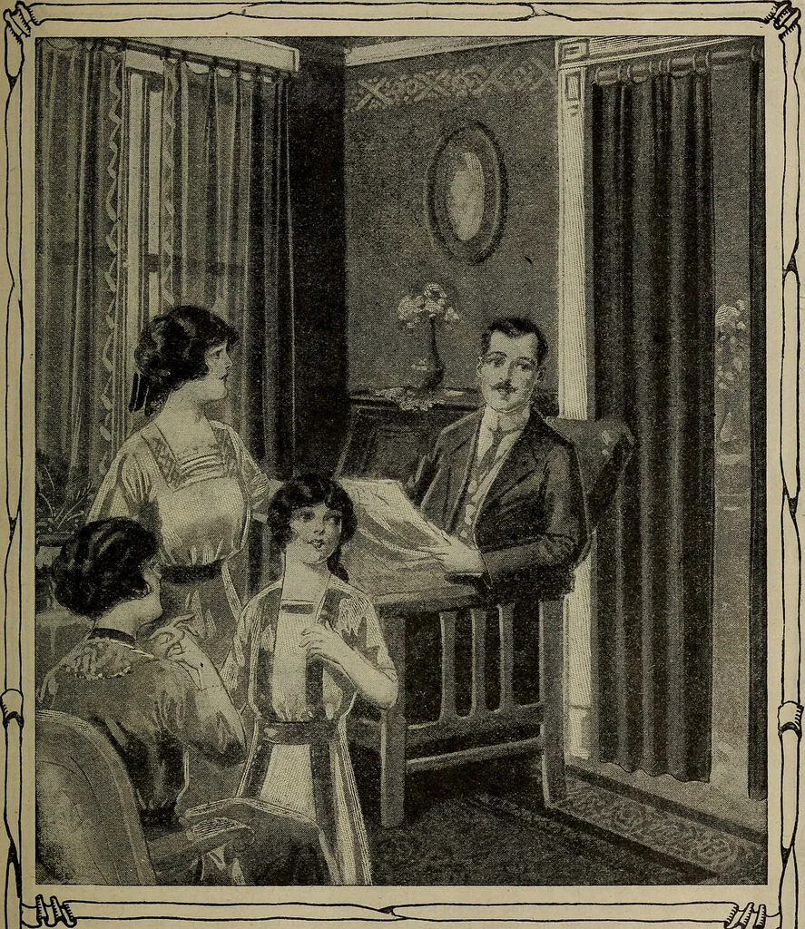 An illustration from Diamond dye annual, and direction book, 1914, leaf 14
