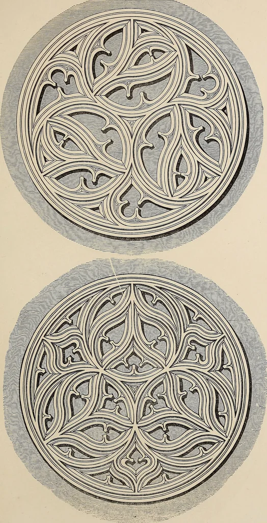 An illustration from The power of form applied to geometric tracery : one hundred designs and their foundations resulting from one diagram, 1851, leaf 40