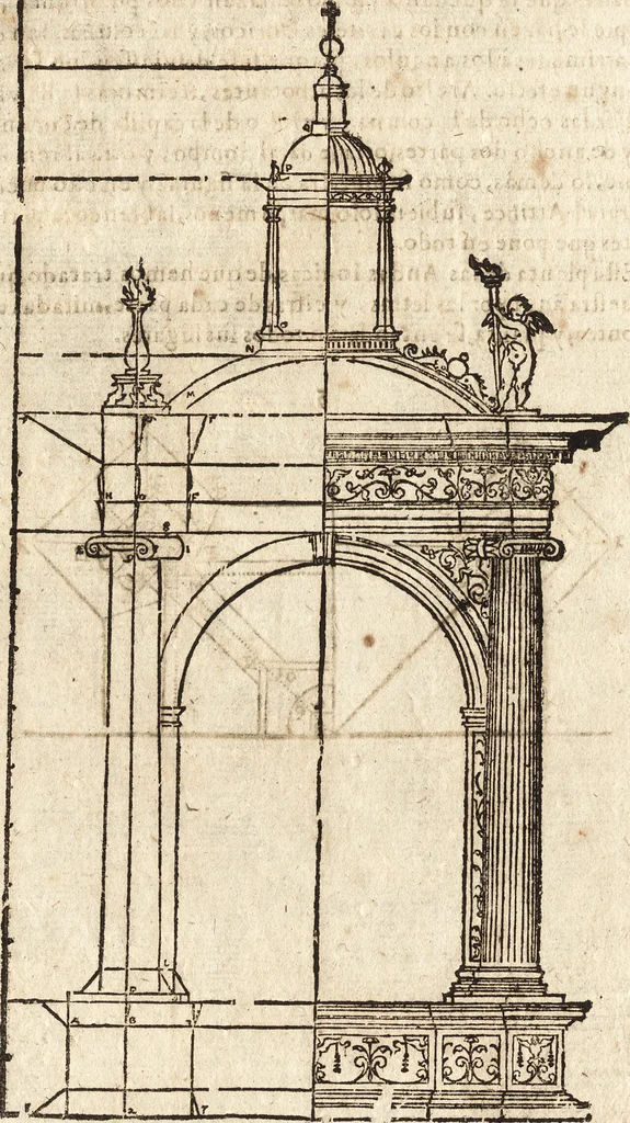 An illustration from Varia conmensuracion para le escultura y arquitectura, 1675, leaf 263