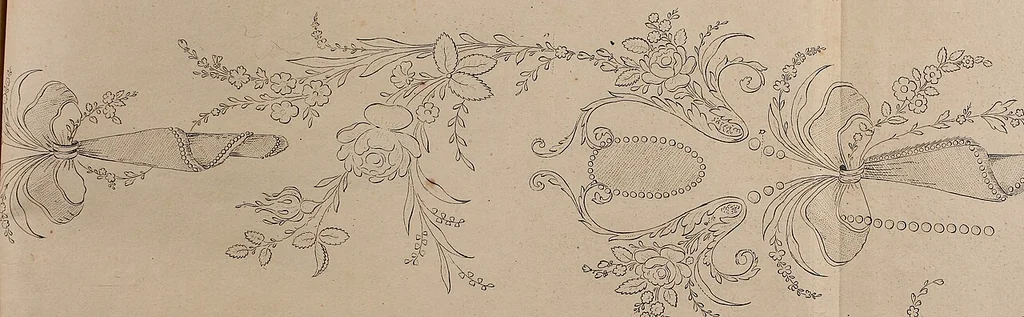 An illustration from Zeichen- Mahler- und Stickerbuch zur Selbstbelehrung für Damen, welche sich mit diesen Künsten beschäftigen, 1795, leaf 114