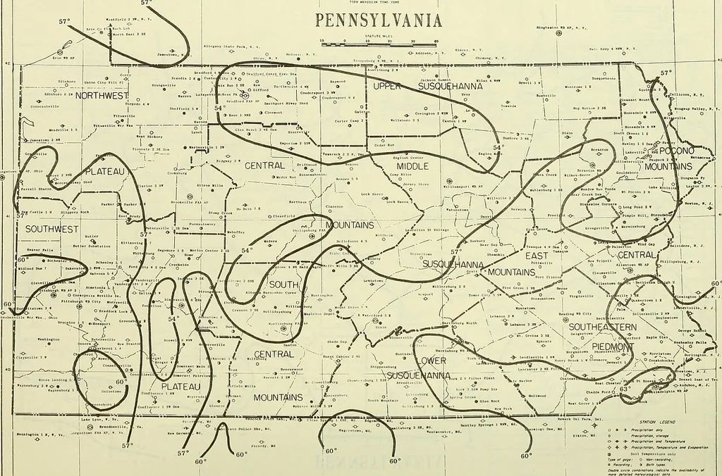 An illustration from Climatological data, Pennsylvania, 1896, leaf 95
