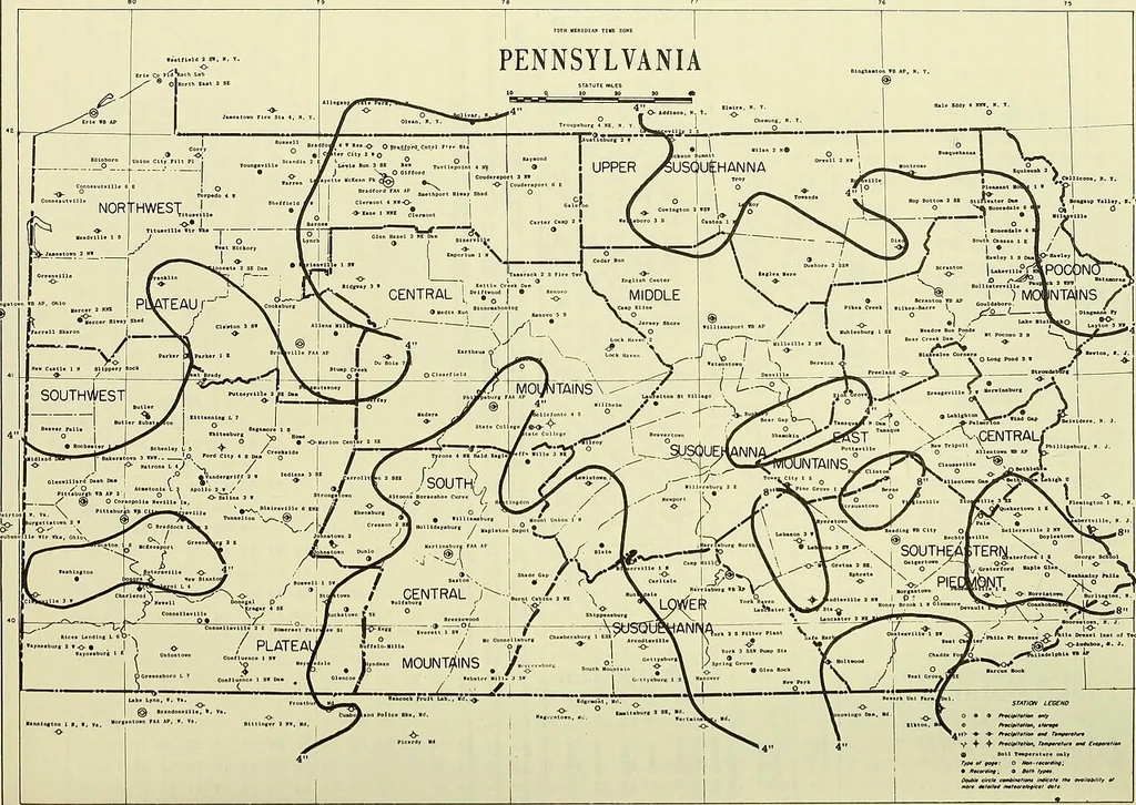 An illustration from Climatological data, Pennsylvania, 1896, leaf 365