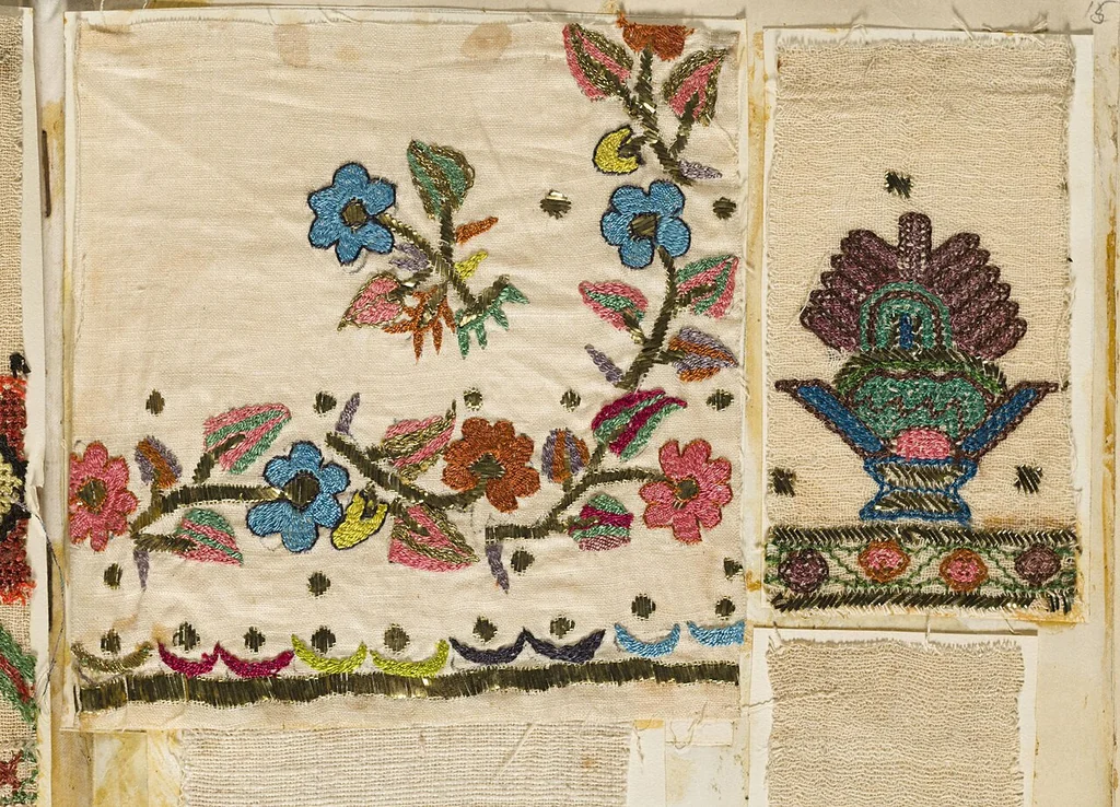 An illustration from (Embroidery sample book), 1800, leaf 20