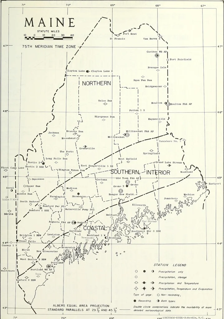 An illustration from Climatological data, New England, 1896, leaf 472