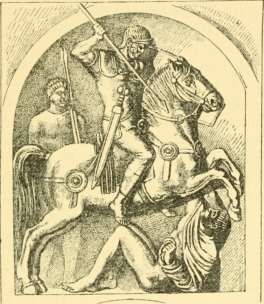 An illustration from The arts and crafts of our Teutonic forefathers, 1910, leaf 74