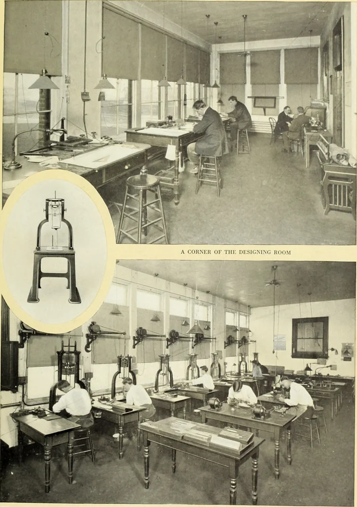 An illustration from American specimen book of type styles : complete catalogue of printing machinery and printing supplies, 1912, 1912, leaf 14