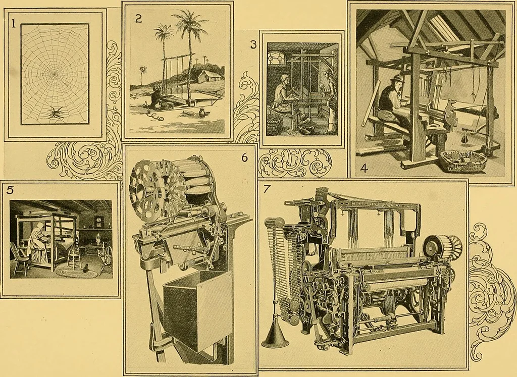An illustration from Lamb's textile industry of the United States, embracing biographical sketches of prominment men and a historical résumé of the progress of textile manufacture from the earliest records to the present time;, 1911, leaf 163