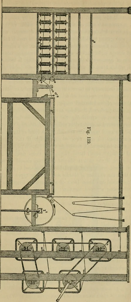 An illustration from The art of weaving, by hand and by power, with an introductory account of its rise and progress in ancient and modern times, 1844, leaf 260