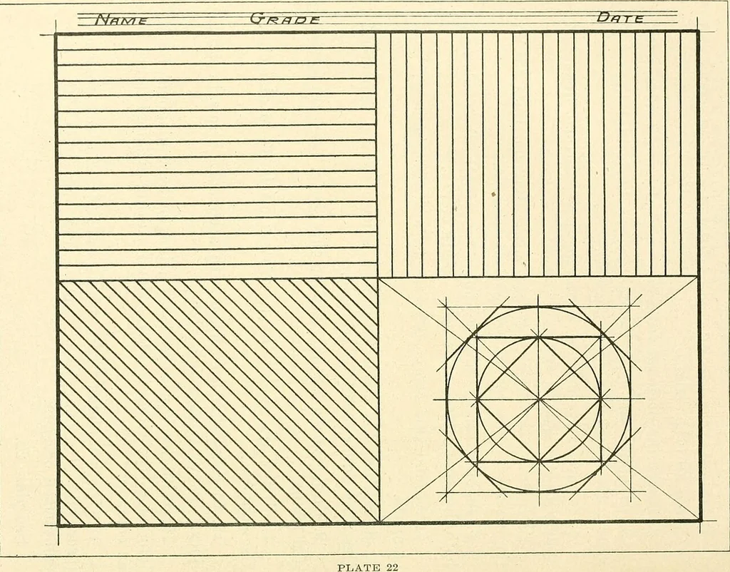 An illustration from Woodwork and mechanical drawing, 1914, leaf 81