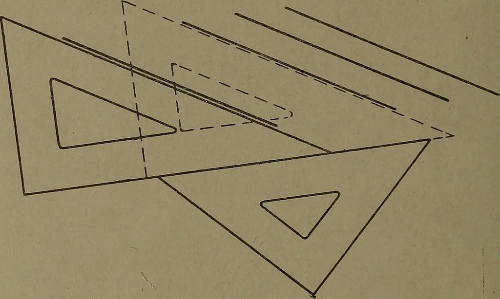 An illustration from Mechanical drawing: lettering, materials and methods, 1916, leaf 19