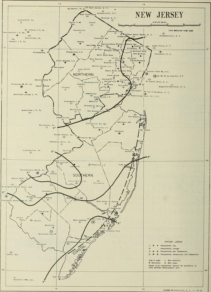 An illustration from Climatological data, New Jersey, 1897, leaf 73