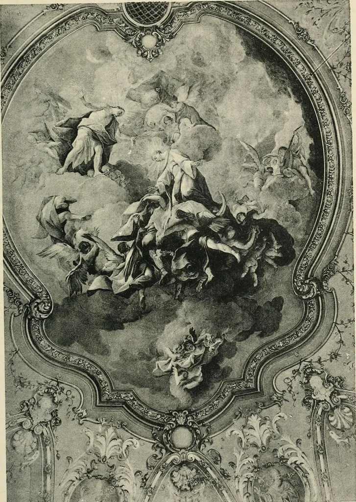 An illustration from Die Entwicklung der barocken Decken-malerei in Tirol. Mit 44 Tafeln und 6 Doppeltafeln, 1912, leaf 508