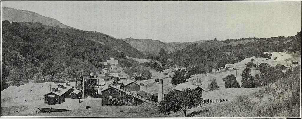 An illustration from Report of the State Mineralogist, 1892, leaf 232