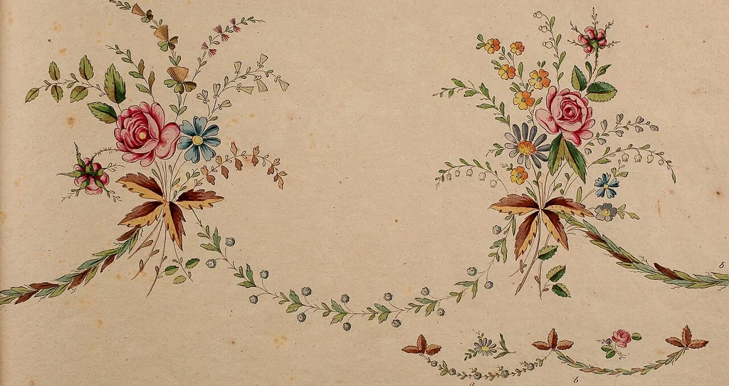 An illustration from Zeichen- Mahler- und Stickerbuch zur Selbstbelehrung für Damen, welche sich mit diesen Künsten beschäftigen, 1795, leaf 100