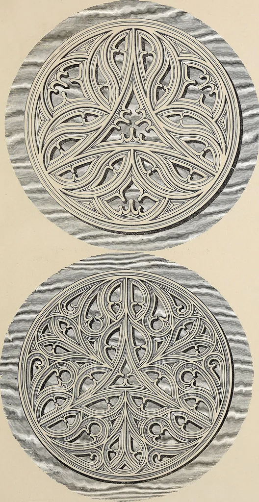 An illustration from The power of form applied to geometric tracery : one hundred designs and their foundations resulting from one diagram, 1851, leaf 122