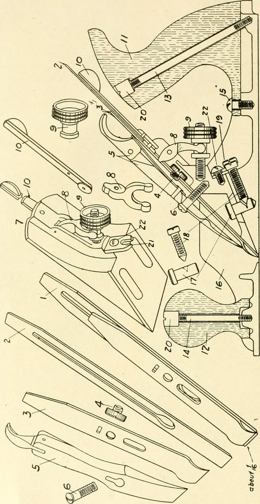An illustration from Woodwork and mechanical drawing, 1914, leaf 13