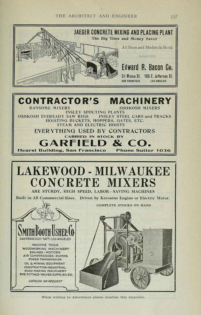 An illustration from Architect and engineer, 1905, leaf 828