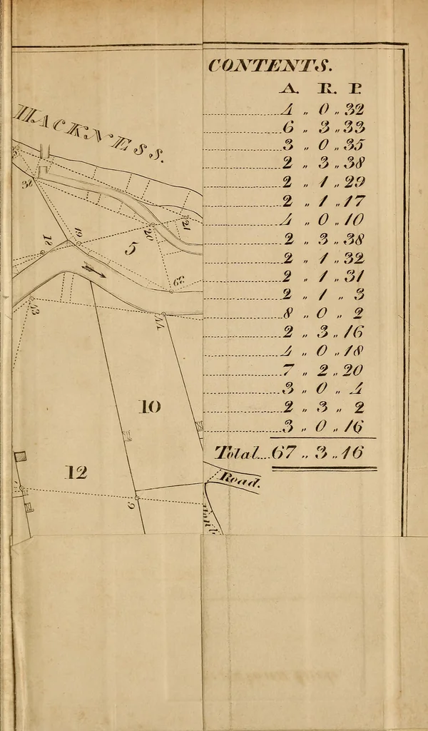 An illustration from A complete treatise on practical land-surveying, in seven parts;, 1839, leaf 302