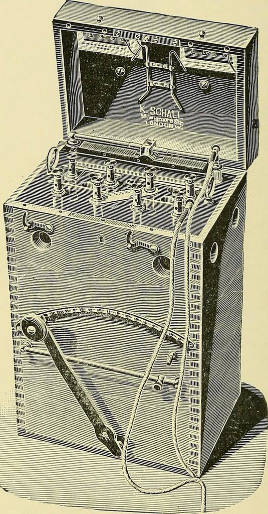 An illustration from A manual of practical medical electricity : the Röntgen rays and Finsen light, 1902, leaf 165