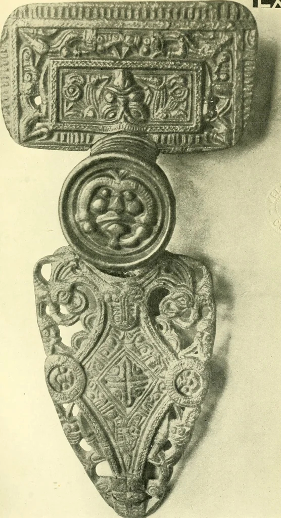 An illustration from The arts in early England, 1903, leaf 496