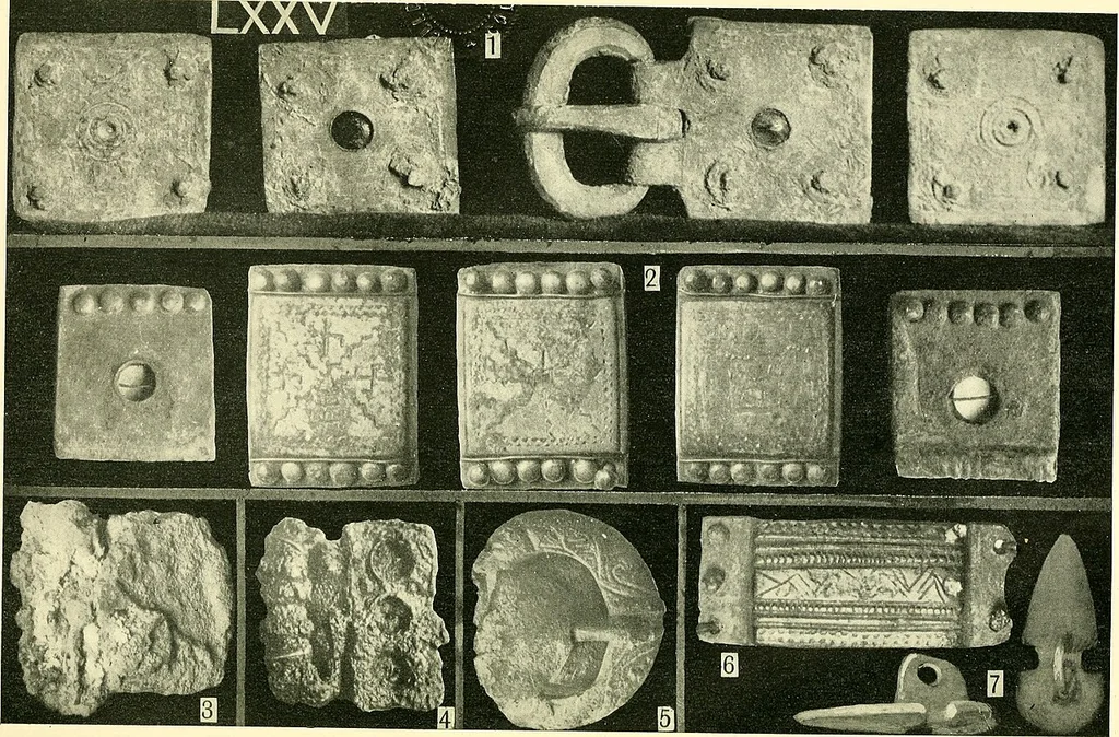 An illustration from The arts in early England, 1903, leaf 556