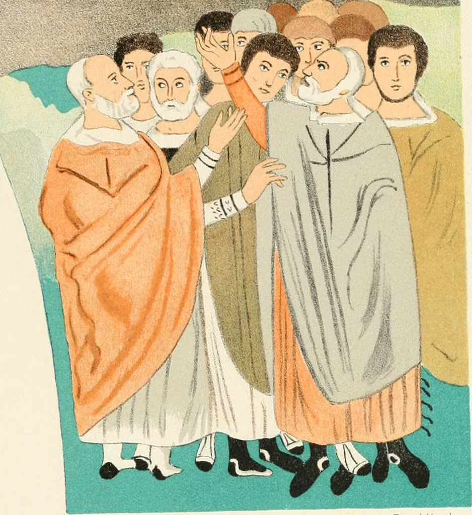 An illustration from Die Mosaiken der Christlichen Ära. 1. t: Die Wandmosaiken von Ravenna, 1905, leaf 310