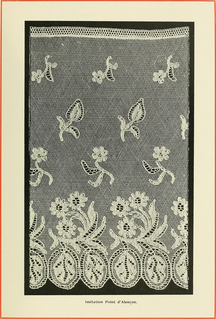 An illustration from Lace, its origin and history, 1904, leaf 53