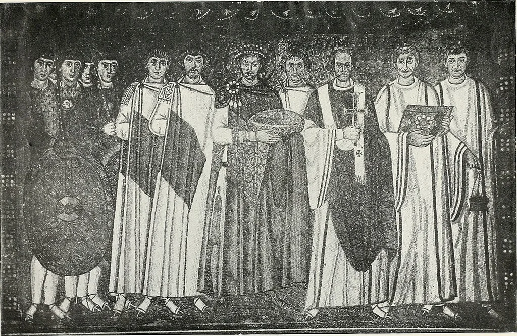 An illustration from Die Mosaiken der Christlichen Ära. 1. t: Die Wandmosaiken von Ravenna, 1905, leaf 350