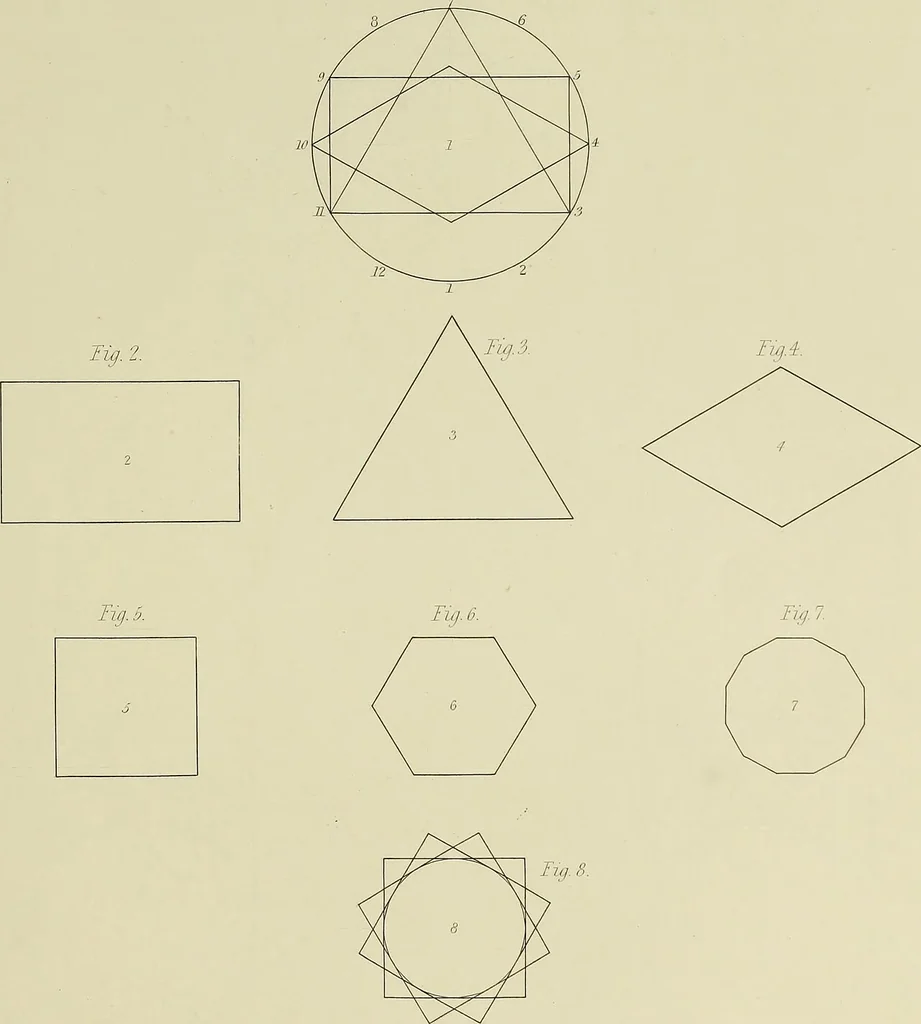 An illustration from The natural principles and analogy of the harmony of form, 1842, leaf 74