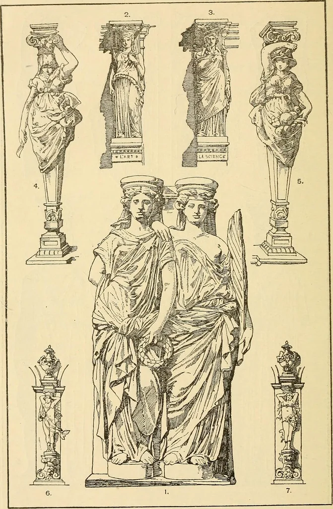 An illustration from Handbook of ornament; a grammar of art, industrial and architectural designing in all its branches, for practical as well as theoretical use, 1900, leaf 258