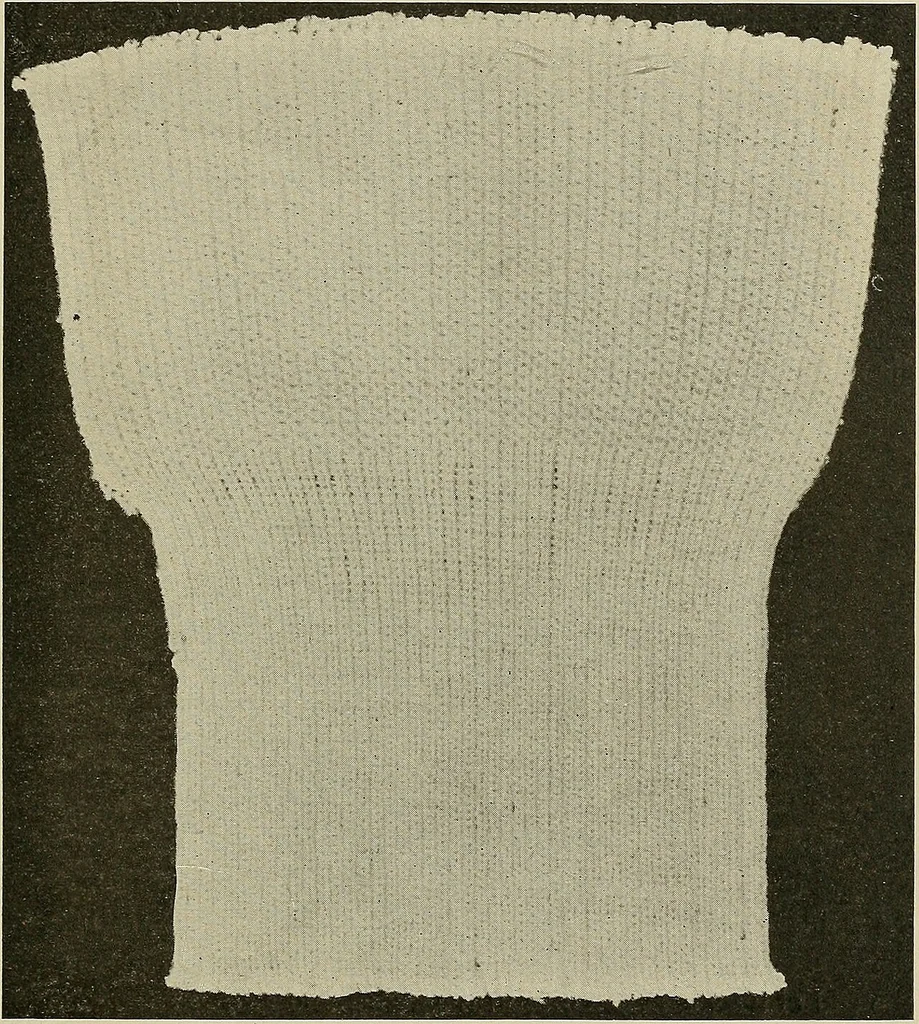 An illustration from Cyclopedia of textile work : a general reference library on cotton, woolen and worsted yarn manufacture, weaving, designing, chemistry and dyeing, finishing, knitting, and allied subjects, 1911, leaf 150